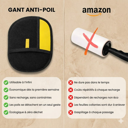 Gant Anti-Poils Réutilisable & Ecologique